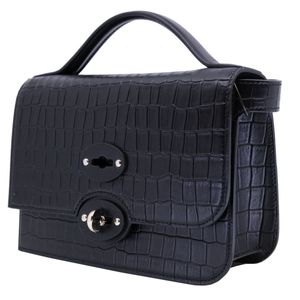 Small Ella Cayman bag with crocodile effect