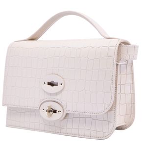 Small Ella Cayman bag with crocodile effect