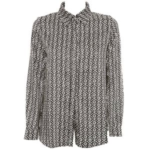 Camicia in twill stampata Clavier