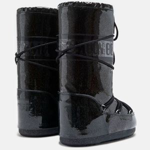 Moon Boot Icon Glitter nero