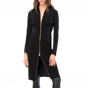 Abito aderente con full zip