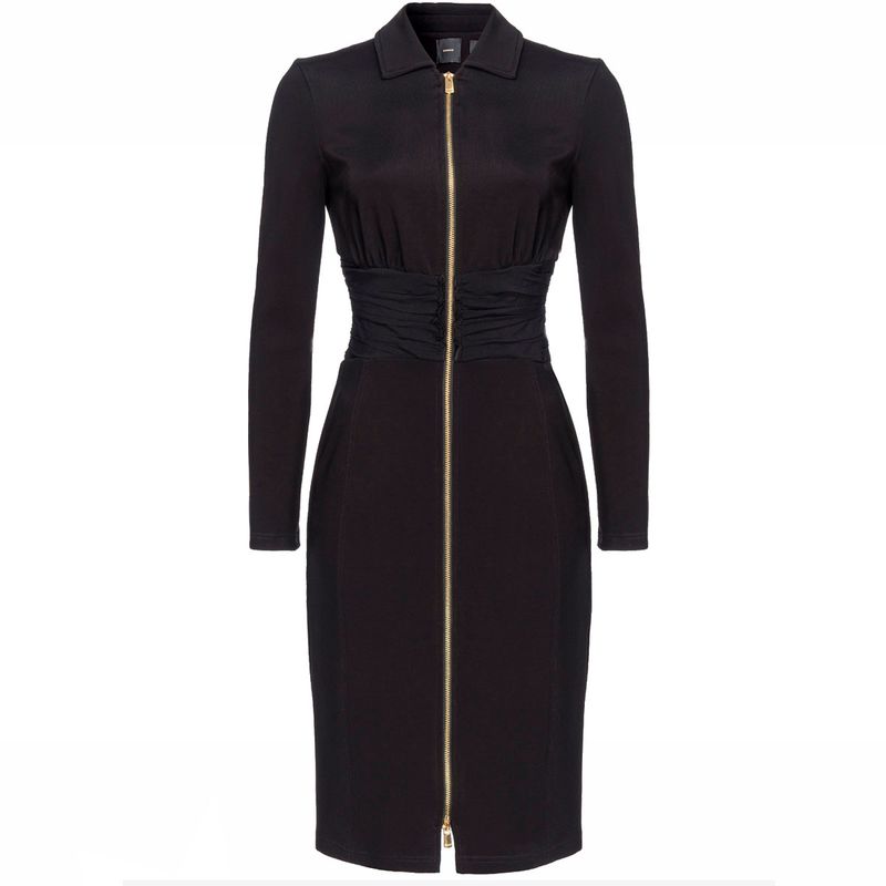 Pinko - Abito aderente con full zip su