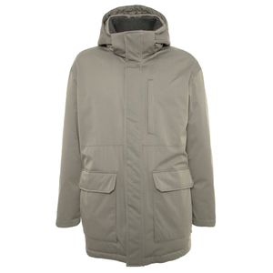 Gray Save The Sea parka with hood