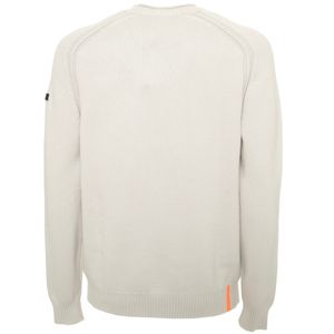 Maglione Cotton Plain Round Knit