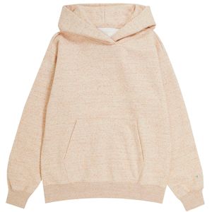 Felpa in cotone melange con cappuccio