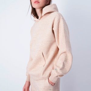Felpa in cotone melange con cappuccio