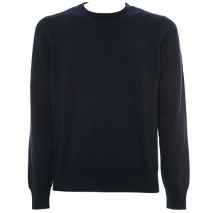 Crew-neck sweater in wool and cashmere