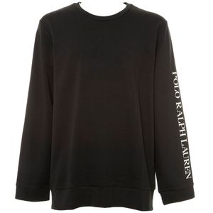 Maglia del pigiama nera con logo