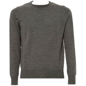 Maglione girocollo in lana merino rasata