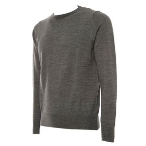 Maglione girocollo in lana merino rasata