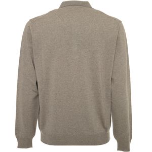 Merino wool sweater with collar
