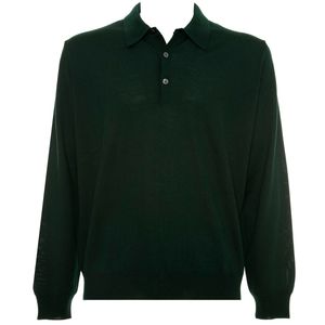 Merino wool sweater with collar