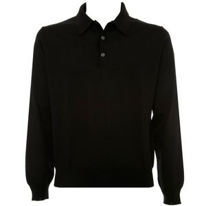 Merino wool sweater with collar