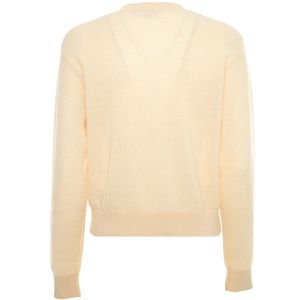 Maglione beige in lana e alpaca