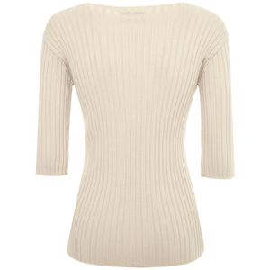 Maglia a coste in misto viscosa