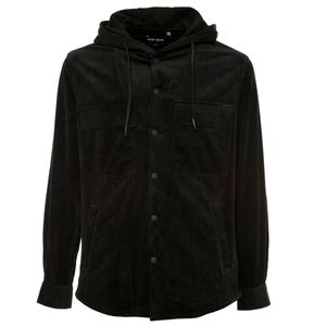 Corduroy jacket with hood
