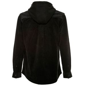 Corduroy jacket with hood