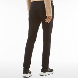 Jogger in felpa con dettagli bronzo e fondo dritto