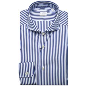 Striped tailor-fit shirt in cotton