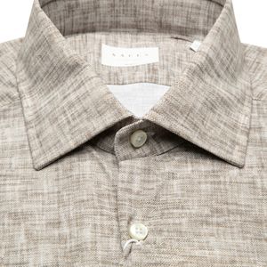Active Tailor fit beige shirt