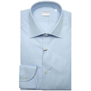 Tailor fit light blue striped shirt