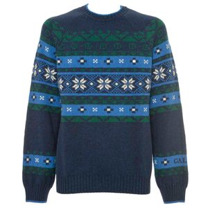 Christmas crew-neck sweater in wool and cashmere