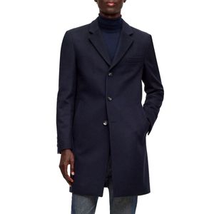 Elegant 3-button coat in virgin wool and cashmere