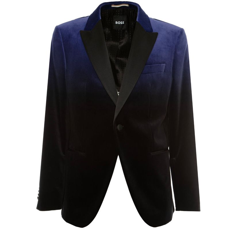 Boss - Hutson Tux shaded jacket in velvet on Arteni.it