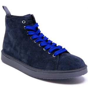 P01 ankle boot in blue suede
