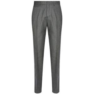 Pantalone pied de poule grigio in lana