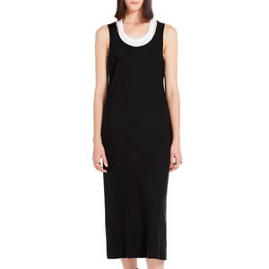 Abito smanicato in seta stretch Betulla