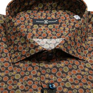 Rode shirt in printed cotton