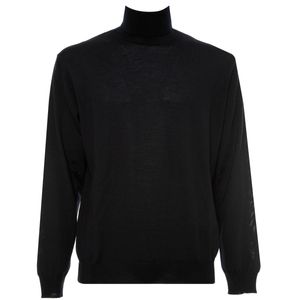 Triple twisted merino wool turtleneck