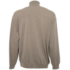 Triple twisted merino wool turtleneck