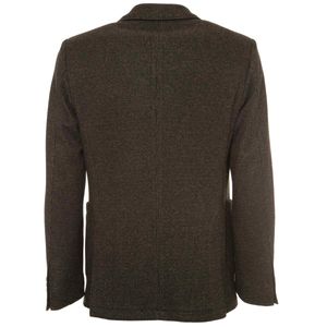 Brown jacket in stretch viscose