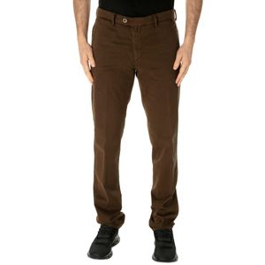 Pantalone marrone in cotone stretch