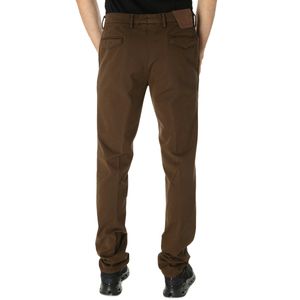 Pantalone marrone in cotone stretch