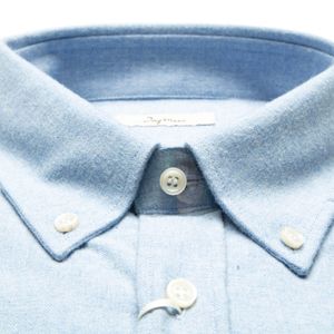 Camicia azzurra classic fit con taschino