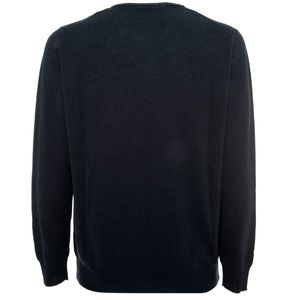 Crew-neck sweater in wool, silk and cashmere blend