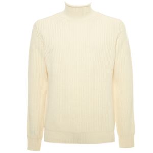 Turtleneck sweater in wool and cashmere blend