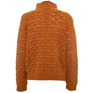 Maglione in lana con lavorazione in rilievo