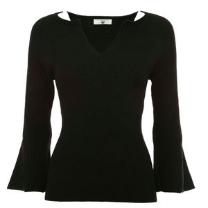 Maglia fitted a costine