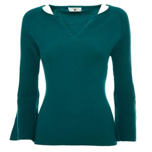 Fitted ribbed sweater