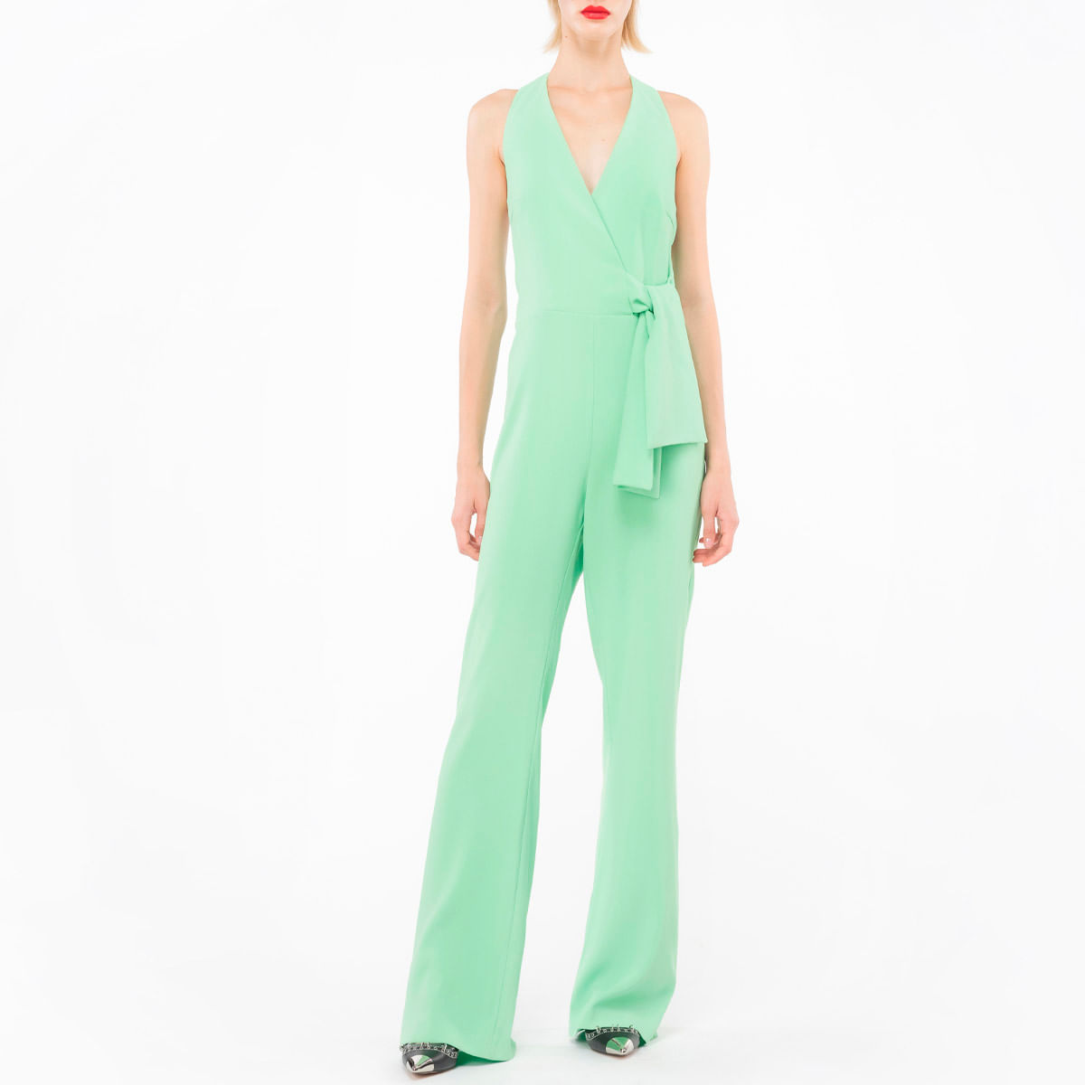 Floerns Canotta Donna Con Fiocco E Scollo Americano - Taglie Forti, Stile Y2K, Schiena Scoperta