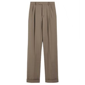 Pantalone a vita bassa in lana stretch Ferito