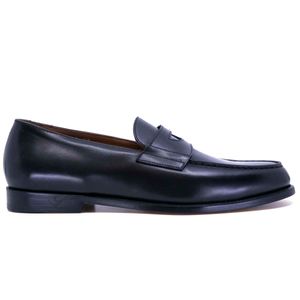 Mocassino nero in pelle Made in Italy