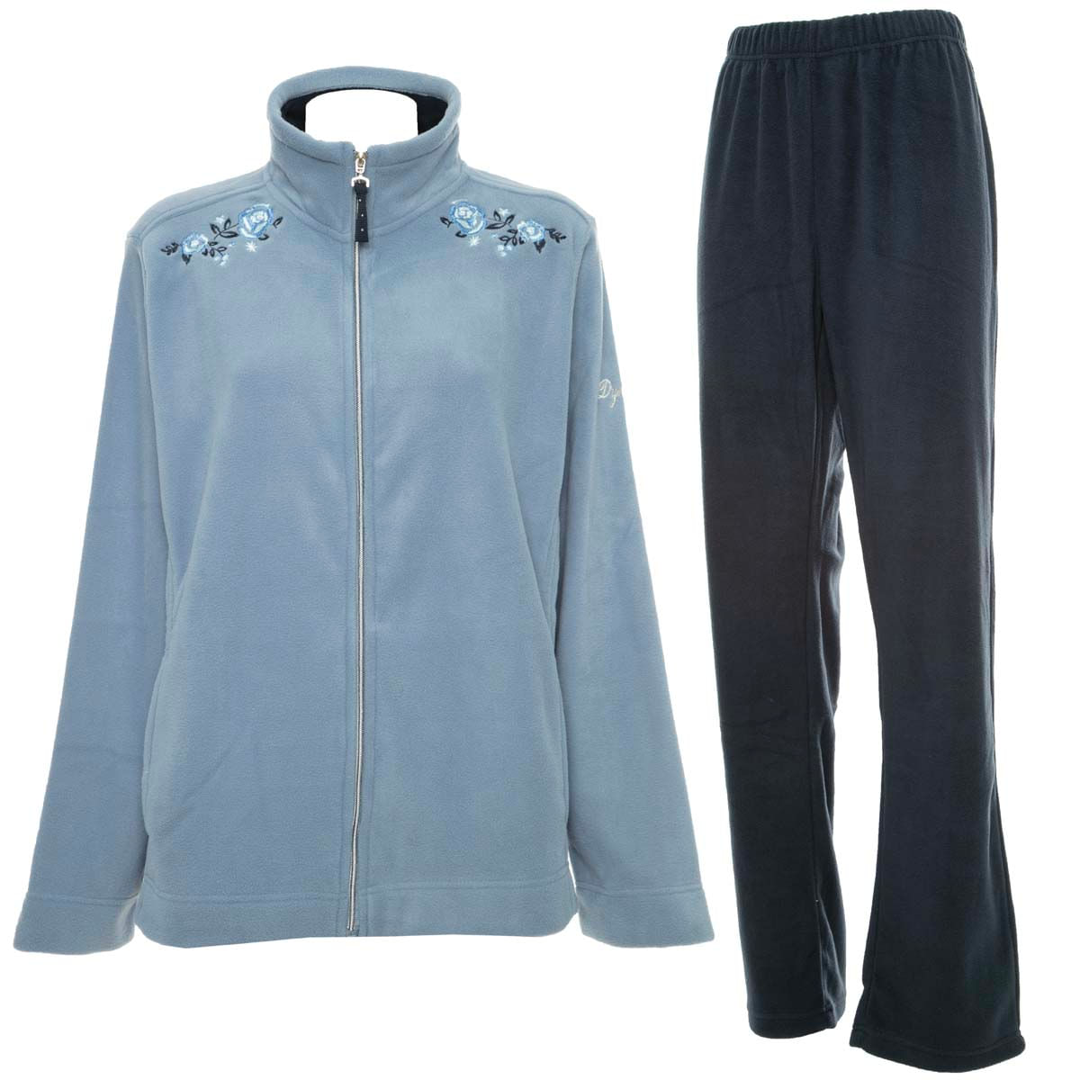 Tuta Da Donna In Pile Jacquard Con Pantaloni Cargo - Completo Sportivo Comodo Con Tasche