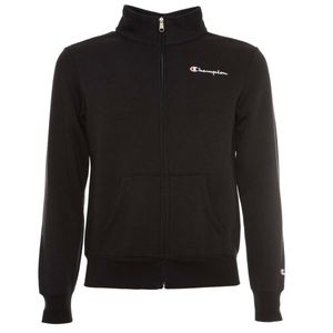 High-neck stretch cotton sweatshirt with logo