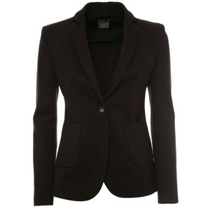 Giacca tinta unita in tessuto stretch