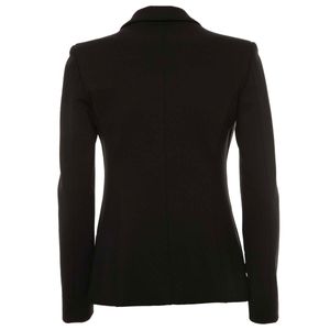 Giacca tinta unita in tessuto stretch